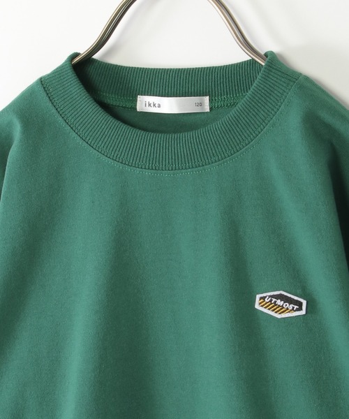 ikka(イッカ)の「厚天竺裾レイヤードロンT(120~160cm)(Tシャツ/カットソー・キッズ・ダークグレー/グリーン/ブルー・120/130/140/150/160)」の6枚目の写真