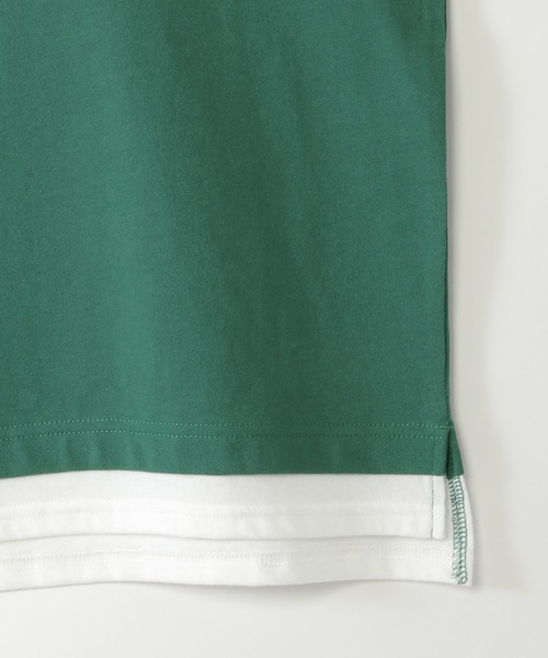 ikka(イッカ)の「厚天竺裾レイヤードロンT(120~160cm)(Tシャツ/カットソー・キッズ・ダークグレー/グリーン/ブルー・120/130/140/150/160)」の8枚目の写真