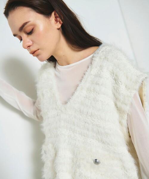 GRACE CONTINENTAL（グレースコンチネンタル）の「フェザーニット