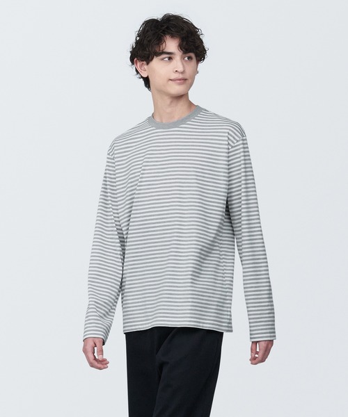 無印良品（ムジルシリョウヒン）の「紳士 天竺編みクルーネック