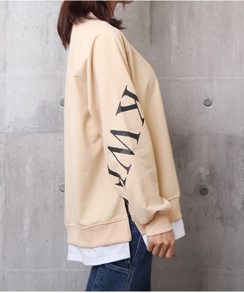 Miniministore(ミニミニストア)の「チュニックロンT 長袖 レディース韓国風(スウェット・レディース・ブルー/サーモンピンク/ベージュ/イエロー/ブラック・XL/XXL)」の20枚目の写真