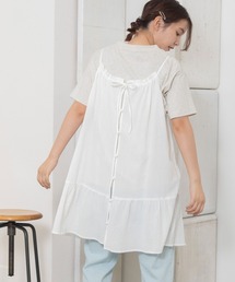 シフォンギャザーキャミチュニック