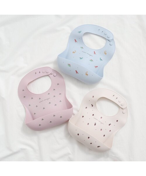 apres les cours（アプレレクール）の「バラエティシリコンビブ（マグ/哺乳瓶/お食事グッズ・キッズ・ピンク/サックスブルー/アイボリー・90）」の18枚目の写真