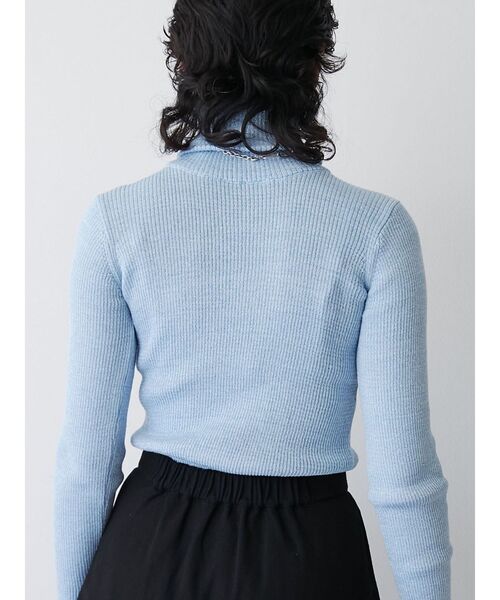 jouetie（ジュエティ）の「ベーシックカラータートルニット（ニット/セーター・レディース・ライトブルー/ピンク/オフホワイト・MEDIUM）」の12枚目の写真