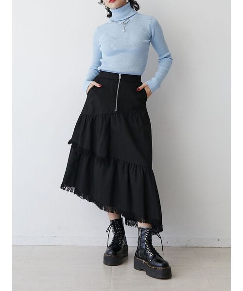 jouetie（ジュエティ）の「ベーシックカラータートルニット（ニット/セーター・レディース・ライトブルー/ピンク/オフホワイト・MEDIUM）」の14枚目の写真