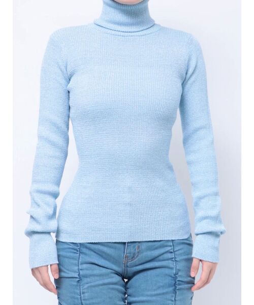 jouetie（ジュエティ）の「ベーシックカラータートルニット（ニット/セーター・レディース・ライトブルー/ピンク/オフホワイト・MEDIUM）」の16枚目の写真