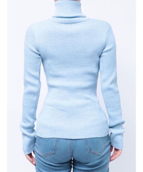 jouetie（ジュエティ）の「ベーシックカラータートルニット（ニット/セーター・レディース・ライトブルー/ピンク/オフホワイト・MEDIUM）」の18枚目の写真