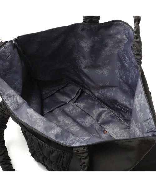 Francfranc（フランフラン）の「クラシックフラワー 2WAYキャリーオントート ダークグレー　撥水加工 旅行 トラベル 拡張 軽量（トートバッグ・レディース・ダークグレー・FREE）」の8枚目の写真