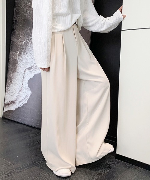 【セール】【FVLMEN】volume wide relax slacks/ボリューム ワイド リラックス スラックス（スラックス）｜FVLMEN（フルメン）