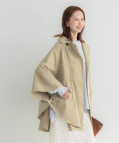 coca(coca)(コカ)の「ポンチョトレンチコート(トレンチコート・レディース・ベージュ/ネイビー・L/M)」の15枚目の写真