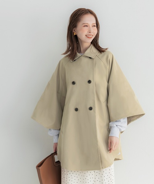 coca(coca)(コカ)の「ポンチョトレンチコート(トレンチコート・レディース・ベージュ/ネイビー・L/M)」の11枚目の写真