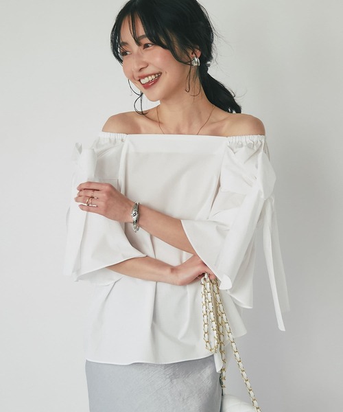 「La boutique BonBon」 長袖ブラウス FREE サックスブルー レディース La boutique Bonbon 「La BonBon」 長袖シャツ FREE サックス