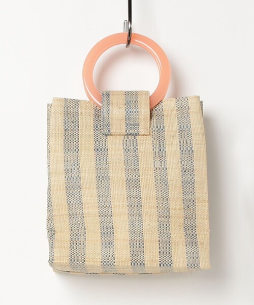 fredy emue（フレディエミュ）の「カラーラフィアシートリングハンドルバッグ（かごバッグ・レディース・イエロー/ホワイト系その他4・FREE）」の9枚目の写真