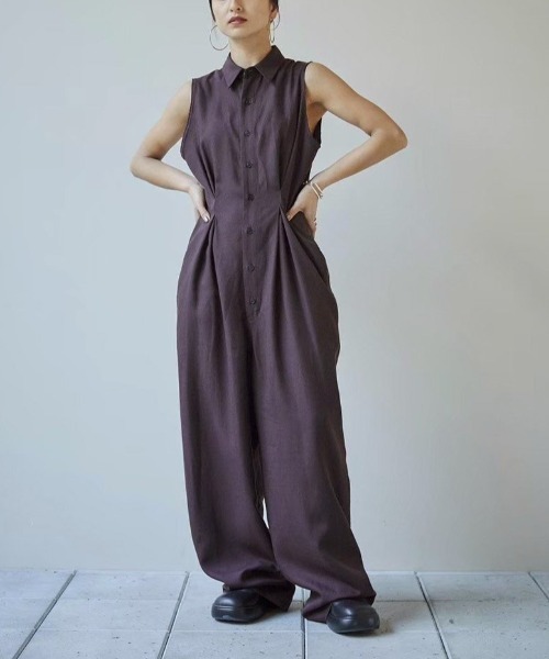 TODAYFUL Linen Sleeveless Combinaison リネンスリーブレス 
