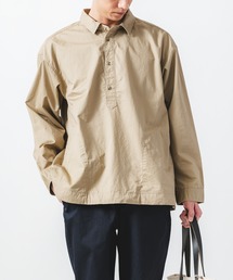 quadro（クオドロ）の「ビンテージワッシャー綿麻カルゼプルオーバー（シャツ/ブラウス）」