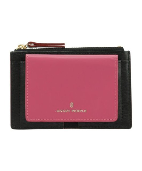 SMART PEOPLE（スマートピープル）の「【SMART PEOPLE/スマートピープル】 グランビア コイン＆カードケース（コインケース・メンズ・ブラウン/ピンク/ブラック/グレイッシュベージュ/サックスブルー・FREE）」の2枚目の写真