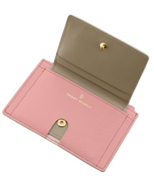 SMART PEOPLE（スマートピープル）の「【SMART PEOPLE/スマートピープル】 グランビア コイン＆カードケース（コインケース・メンズ・ブラウン/ピンク/ブラック/グレイッシュベージュ/サックスブルー・FREE）」の14枚目の写真