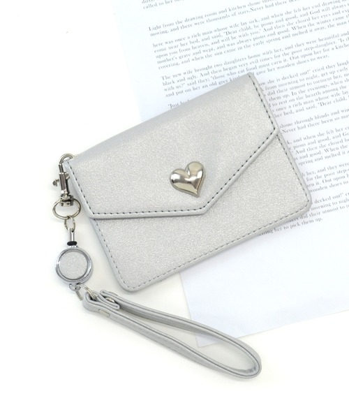 セール】パスケース ハート 定期入れ ICカード ケイシー（パスケース