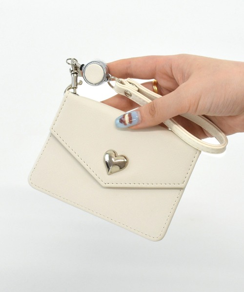 セール】パスケース ハート 定期入れ ICカード ケイシー（パス
