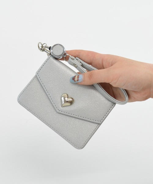 セール】パスケース ハート 定期入れ ICカード ケイシー（パス