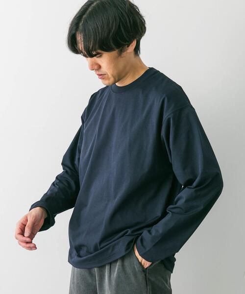 URBAN RESEARCH DOORS（アーバンリサーチドアーズ）の「クイックドライ L/S TEE（Tシャツ/カットソー・メンズ・ホワイト/ライトグレー/ネイビー・MEDIUM/LARGE）」の3枚目の写真