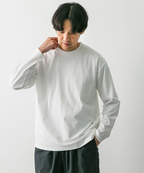 URBAN RESEARCH DOORS（アーバンリサーチドアーズ）の「クイックドライ L/S TEE（Tシャツ/カットソー・メンズ・ホワイト/ライトグレー/ネイビー・MEDIUM/LARGE）」の4枚目の写真