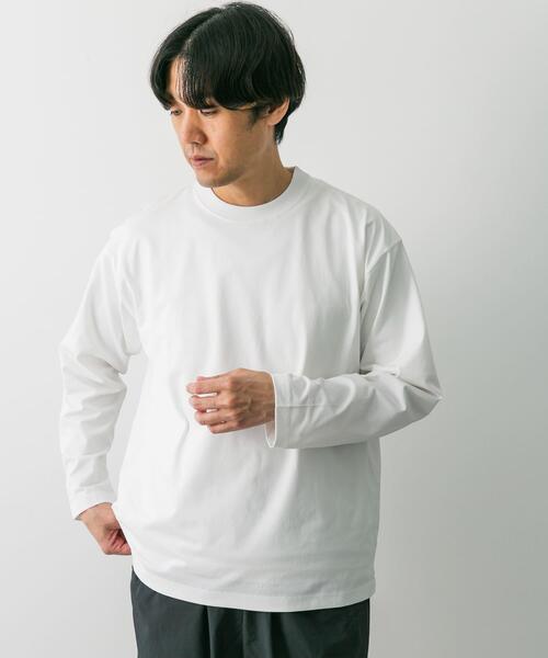 URBAN RESEARCH DOORS（アーバンリサーチドアーズ）の「クイックドライ L/S TEE（Tシャツ/カットソー・メンズ・ホワイト/ライトグレー/ネイビー・MEDIUM/LARGE）」の6枚目の写真
