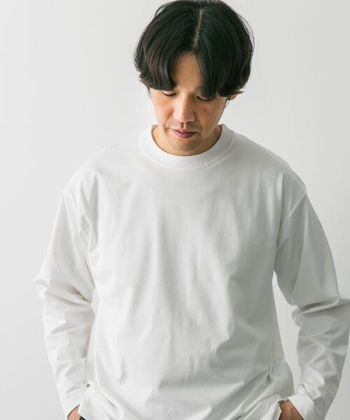 URBAN RESEARCH DOORS（アーバンリサーチドアーズ）の「クイックドライ L/S TEE（Tシャツ/カットソー・メンズ・ホワイト/ライトグレー/ネイビー・MEDIUM/LARGE）」の8枚目の写真