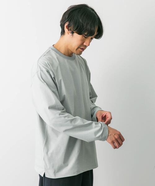 URBAN RESEARCH DOORS（アーバンリサーチドアーズ）の「クイックドライ L/S TEE（Tシャツ/カットソー・メンズ・ホワイト/ライトグレー/ネイビー・MEDIUM/LARGE）」の15枚目の写真