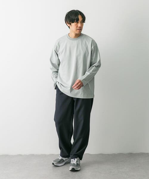 URBAN RESEARCH DOORS（アーバンリサーチドアーズ）の「クイックドライ L/S TEE（Tシャツ/カットソー・メンズ・ホワイト/ライトグレー/ネイビー・MEDIUM/LARGE）」の17枚目の写真