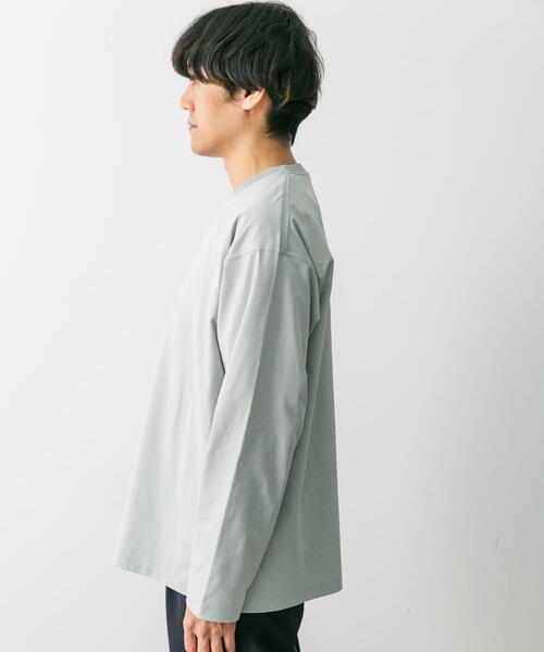 URBAN RESEARCH DOORS（アーバンリサーチドアーズ）の「クイックドライ L/S TEE（Tシャツ/カットソー・メンズ・ホワイト/ライトグレー/ネイビー・MEDIUM/LARGE）」の20枚目の写真