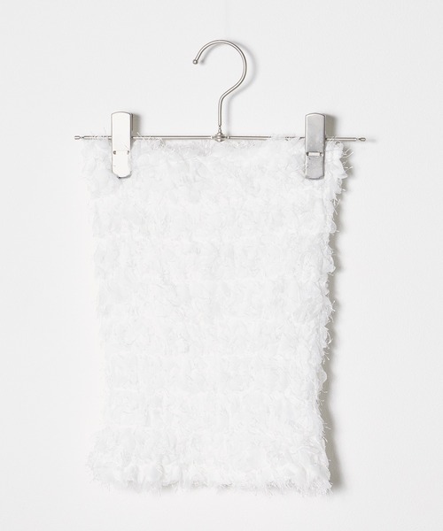 PROVOKE (プロヴォーク)の「▲PROVOKE/プロヴォーク petal motif baretop ビスチェ(チューブトップ・レディース・ブラック/ホワイト・FREE)」の7枚目の写真