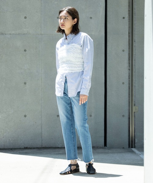 PROVOKE (プロヴォーク)の「▲PROVOKE/プロヴォーク petal motif baretop ビスチェ(チューブトップ・レディース・ブラック/ホワイト・FREE)」の21枚目の写真