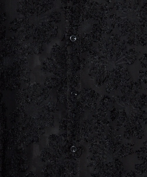 Theater code(シアターコード)の「▲fringe see-through long sleeve shirt / フリンジ シースルー ロングスリーブ シアーシャツ(シャツ/ブラウス・メンズ・ホワイト/ブラック・3/2)」の4枚目の写真