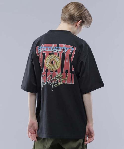 MANASTASH(マナスタッシュ)の「MANASTASH/マナスタッシュ/RE:CTN TEE HUNGRY?/ハングリー?Tシャツ(Tシャツ/カットソー・メンズ・ブラック/ホワイト/バイオレット・M/L/XL/S)」の7枚目の写真