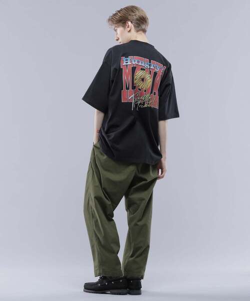 MANASTASH(マナスタッシュ)の「MANASTASH/マナスタッシュ/RE:CTN TEE HUNGRY?/ハングリー?Tシャツ(Tシャツ/カットソー・メンズ・ブラック/ホワイト/バイオレット・M/L/XL/S)」の9枚目の写真