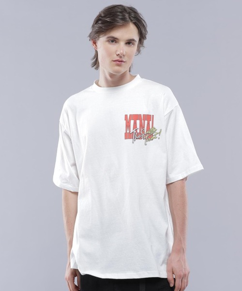 MANASTASH(マナスタッシュ)の「MANASTASH/マナスタッシュ/RE:CTN TEE HUNGRY?/ハングリー?Tシャツ(Tシャツ/カットソー・メンズ・ブラック/ホワイト/バイオレット・M/L/XL/S)」の4枚目の写真