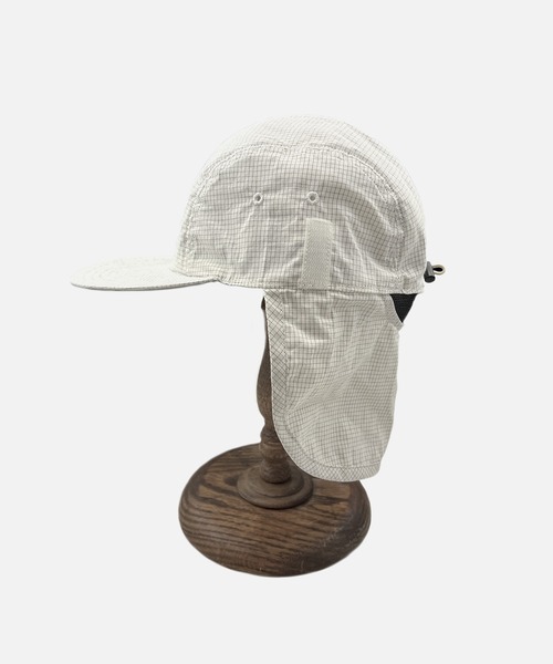 HUNTISM（ハンティズム）の「HUNTISM ハンティズム / Graph Check Shade Camp Cap グラフチェックシェードキャンプキャップ / htm241008（キャップ・メンズ・ホワイト/オリーブ/ブラック・FREE）」の7枚目の写真
