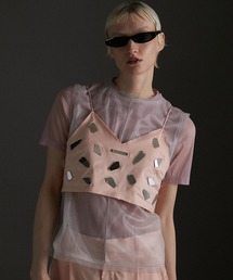 PRANK PROJECT | ミラーエンブリッシュレイヤードトップ / Mirror Embellished Layered Top(ベスト)