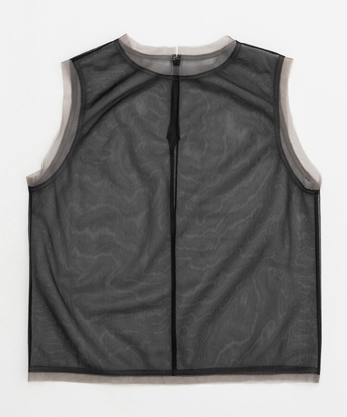 PRANK PROJECT(プランクプロジェクト)の「ミラーエンブリッシュレイヤードトップ / Mirror Embellished Layered Top(ベスト・レディース・ピンク/ブラック・FREE)」の17枚目の写真