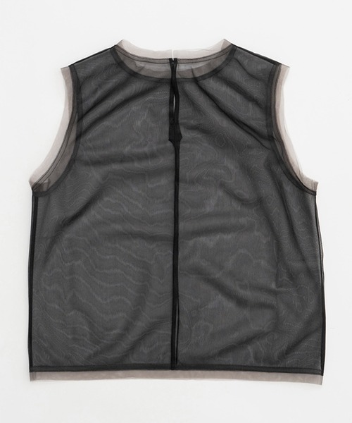 PRANK PROJECT(プランクプロジェクト)の「ミラーエンブリッシュレイヤードトップ / Mirror Embellished Layered Top(ベスト・レディース・ピンク/ブラック・FREE)」の18枚目の写真