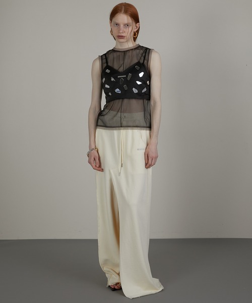 PRANK PROJECT(プランクプロジェクト)の「ミラーエンブリッシュレイヤードトップ / Mirror Embellished Layered Top(ベスト・レディース・ピンク/ブラック・FREE)」の22枚目の写真