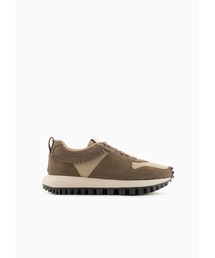 EMPORIO ARMANI（エンポリオアルマーニ）の「【エンポリオ アルマーニ】Emporio Armani Sustainability Values Capsule Collection スニーカー スエード フリンジディテール（スニーカー・メンズ）」