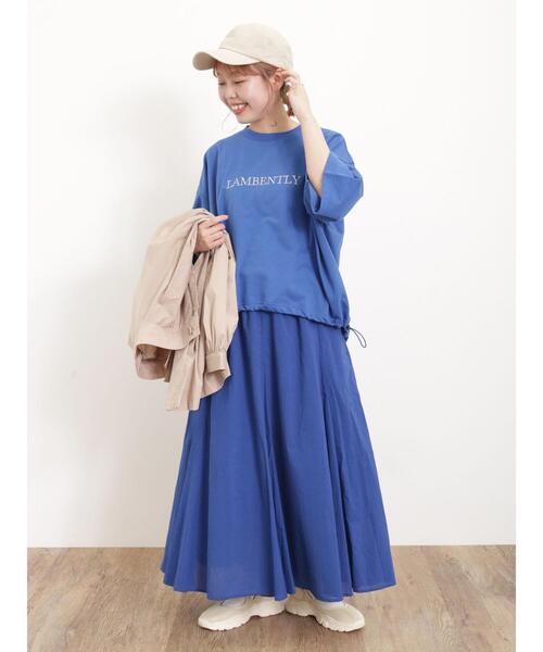 Samansa Mos2（サマンサ モスモス）の「【UVカット】軽やかふんわりスキップスカート（スカート・レディース・グリーン/オフホワイト/ブルー/ブラック・F）」の17枚目の写真