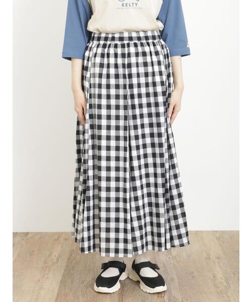 Samansa Mos2（サマンサ モスモス）の「【UVカット】軽やかふんわりスキップスカート（スカート・レディース・グリーン/オフホワイト/ブルー/ブラック・F）」の12枚目の写真