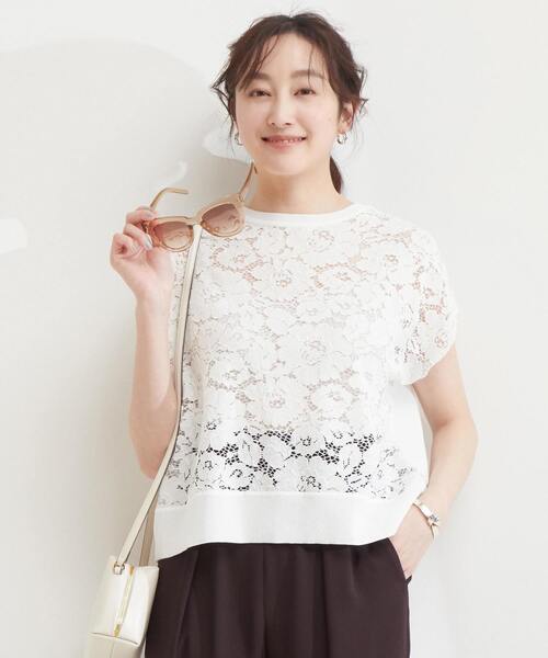 Tiara（ティアラ）の「2WAYレースニット（ニット/セーター）」 - WEAR