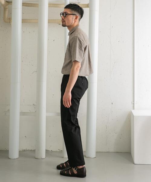 URBAN RESEARCH ROSSO MEN(アーバンリサーチロッソメン)の「『XLサイズあり』リネンレギュラーカラー半袖シャツ(シャツ/ブラウス・メンズ・ナチュラル/ネイビー/ストライプ/ホワイト・SMALL/MEDIUM/LARGE/X-LARGE)」の20枚目の写真