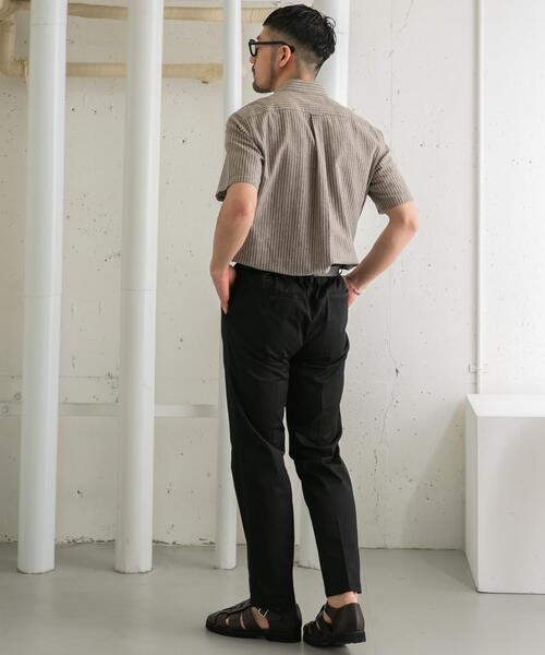 URBAN RESEARCH ROSSO MEN(アーバンリサーチロッソメン)の「『XLサイズあり』リネンレギュラーカラー半袖シャツ(シャツ/ブラウス・メンズ・ナチュラル/ネイビー/ストライプ/ホワイト・SMALL/MEDIUM/LARGE/X-LARGE)」の21枚目の写真
