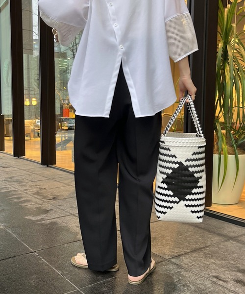 DouDou（ドゥドゥ）の「ダブルストレッチセンプレパンツ（スラックス・レディース・ホワイト系その他/ブルー/ブラック・38/36）」の4枚目の写真