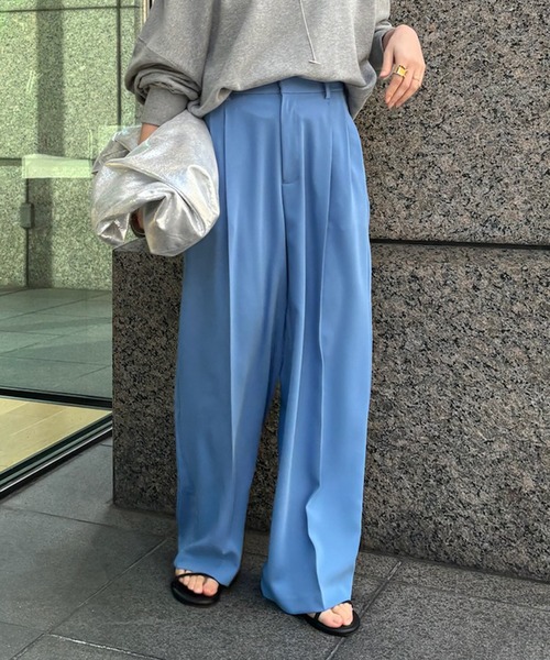 DouDou（ドゥドゥ）の「ダブルストレッチセンプレパンツ（スラックス・レディース・ホワイト系その他/ブルー/ブラック・38/36）」の20枚目の写真